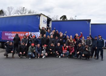 Solidaridad con la huelga de camioneros de la empresa polaca Agmaz-Lukmaz
