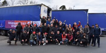 Solidaridad con la huelga de camioneros de la empresa polaca Agmaz-Lukmaz