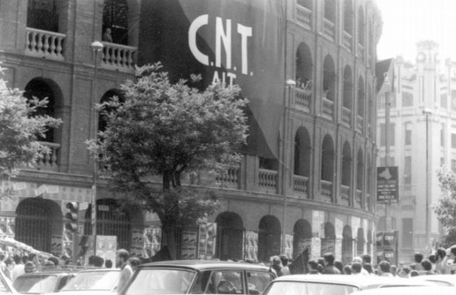 [Vídeo] El primer mitin anarcosindidicalista de la Transición en la ciudad de Valencia