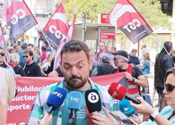 Trabajadores del Sector reclaman en Valencia la edad de jubilación del transporte a los 60 años