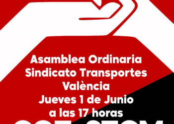 Asamblea Sindicato Transportes Valencia 1 de junio