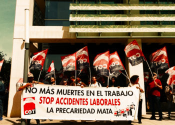 Los accidentes laborales provocan 337 muertes en el primer semestre de 2023